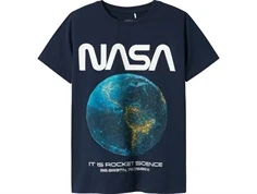 Name It t-shirt navy blazer med NASA print